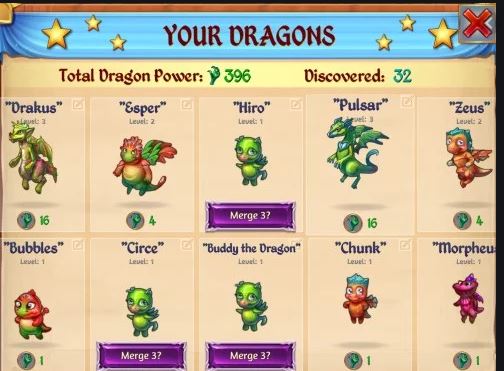 MERGE DRAGONS